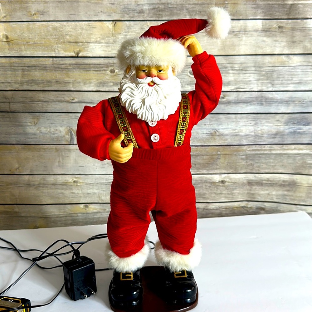 Vintage 1998 Dancing Santa”Jingle Bell Tock”.